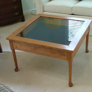 Square Glass Cocktail Table
