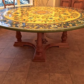 Large Round Pedestal Table