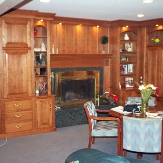 Built-In Family Room Cabinetry
