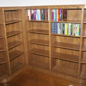 Freestanding Corner Bookcase