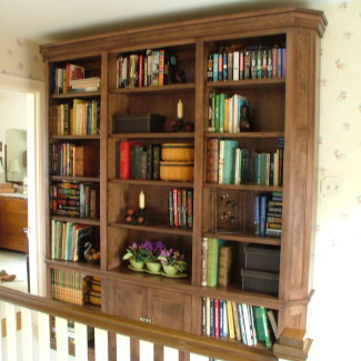 Chamfered Corner Bookcase