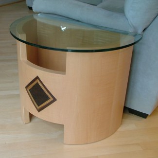 Half Round End Table